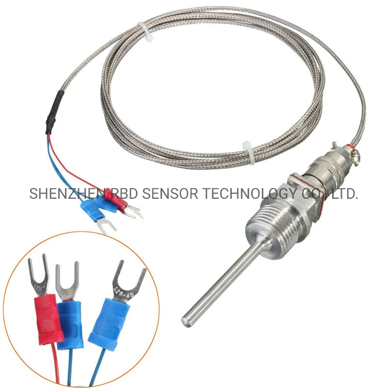 High Accuracy PT100 PT1000 Thermocouple Temperature Sensor with Thermowell