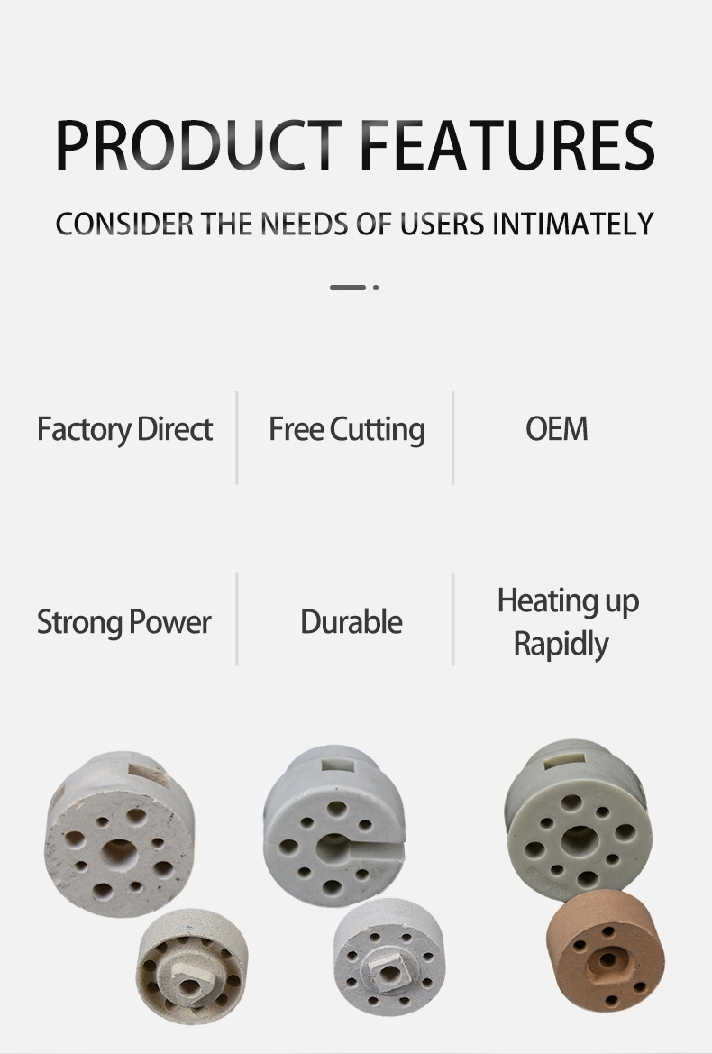 Ceramic Heater Parts Alumina Parts Ceramic Heater Core Ceramic Heating Element 95