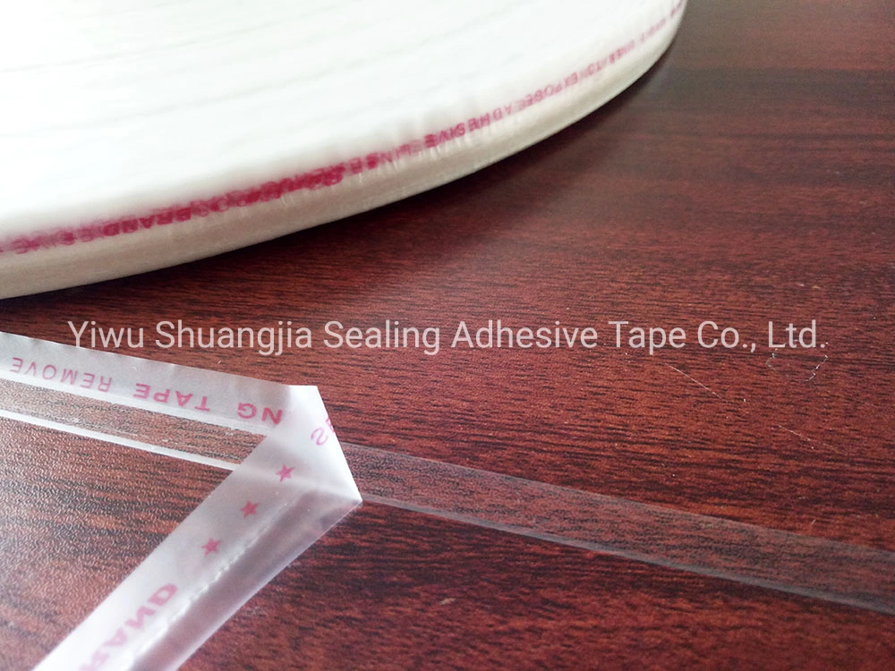 9mm PE Resealable Bag Sealing Tape in PE Release Liner, Packing Accessories